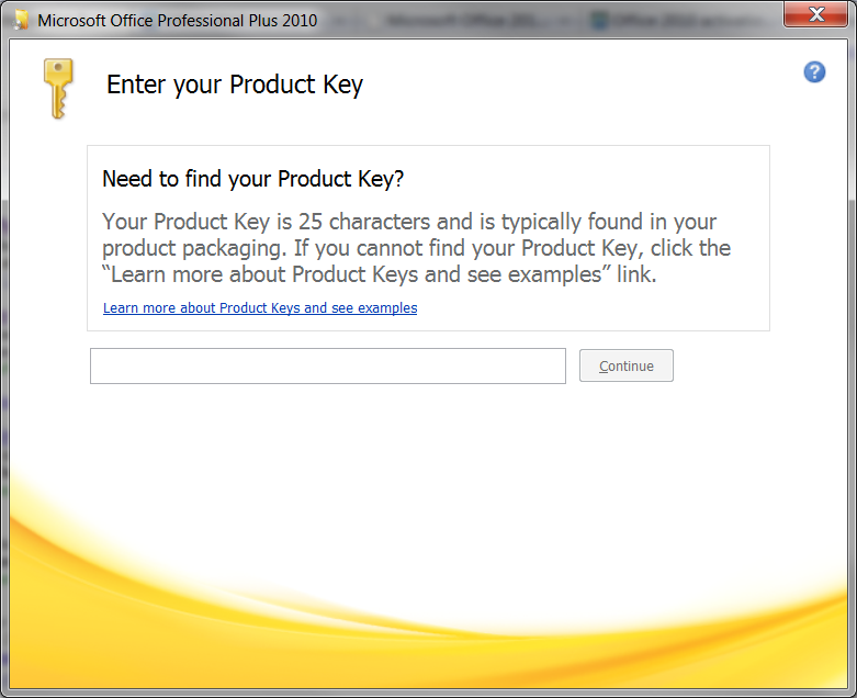 i cant find my 2010 product key code for microsoft office i cant find my 2010 product key code for microsoft office